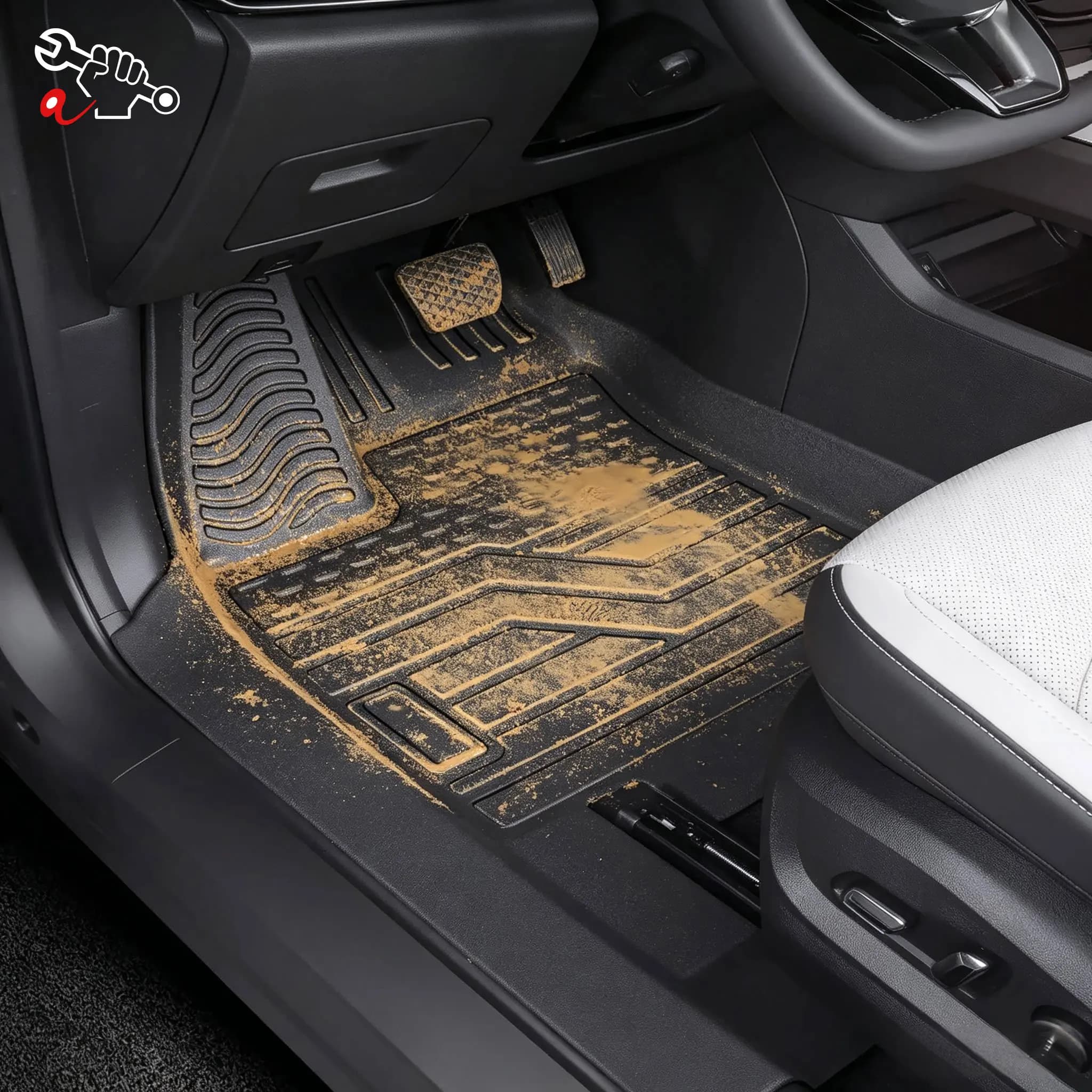 Left-Hand Drive Car Custom Fit Floor Mat For BYD Sealion 5 DM-i 2025-2026 Waterproof Wear-Resistant Odorless Full Coverage Mat