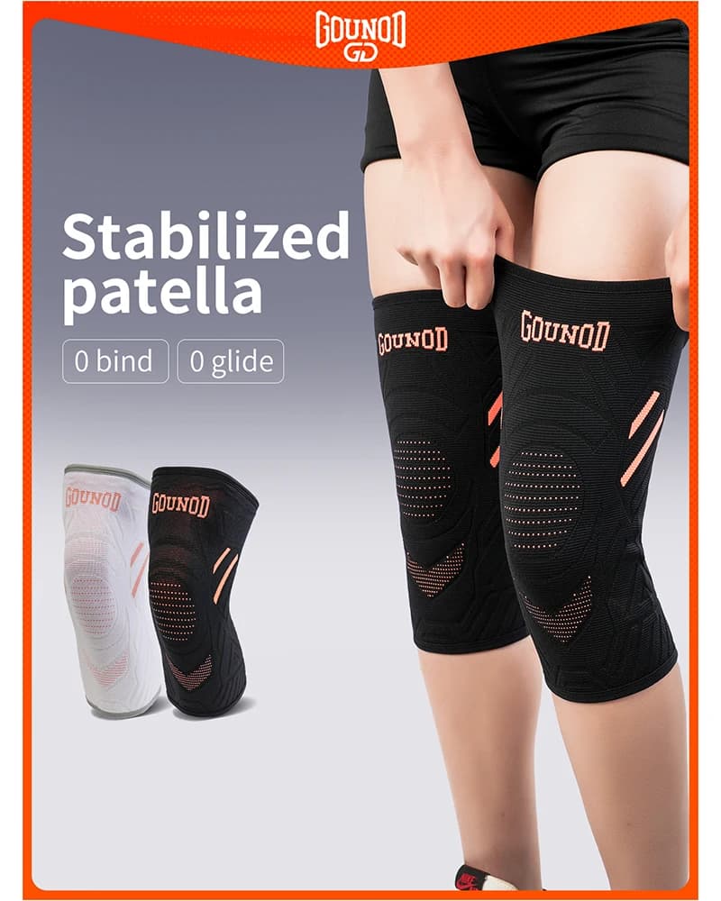 1 pz fitness corsa ciclismo supporto per ginocchio bretelle nylon elastico compressione sportiva ginocchiera per basket