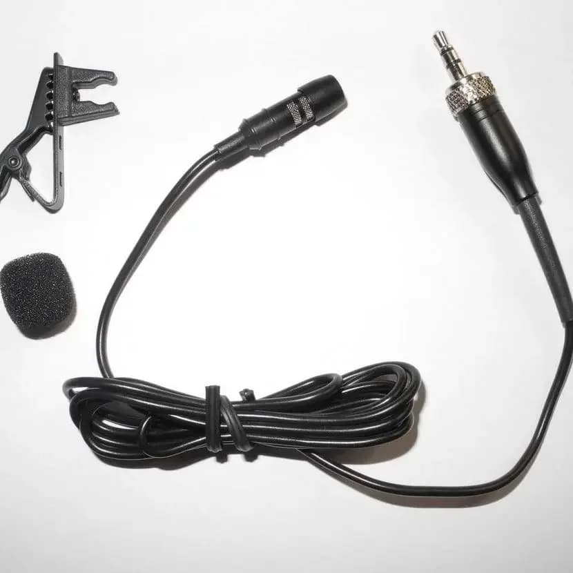 Microfono lavalier con cavo Pro da 2 m per sistema di microfoni wireless Sennheiser Microfono con fermacravatta cardioide