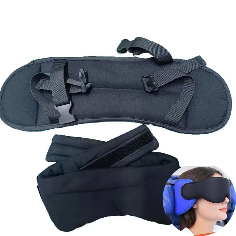 Nuovo cuscino da viaggio sagomato 3D 100% copertura per gli occhi regolabile oscurante Zero pressione degli occhi Comfort maschera per dormire viaggio su strada in auto