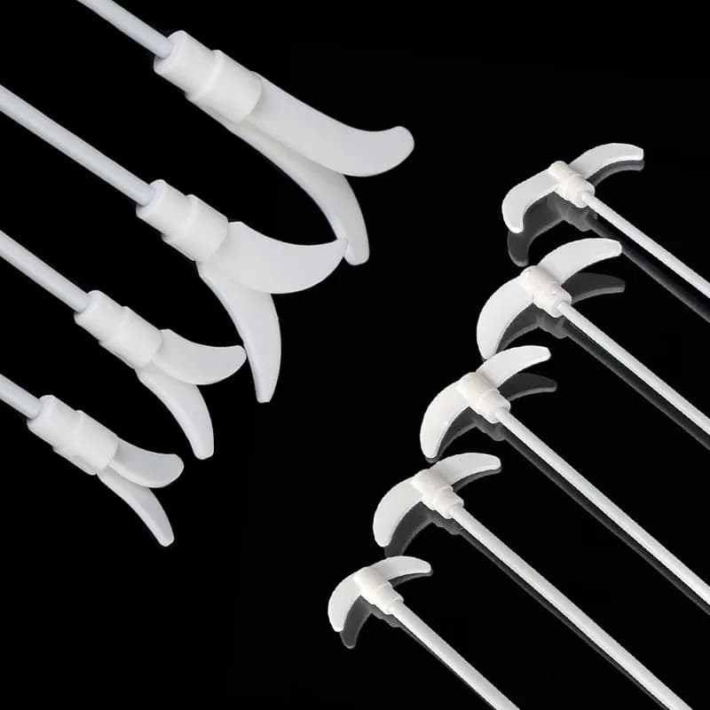 Asta di agitazione Pratica agitatore a paletta in PTFE PEPT Strumento per barra di resistenza agli acidi Fornitura di laboratorio alcali Miscelatore di resina per reagenti Laboratorio