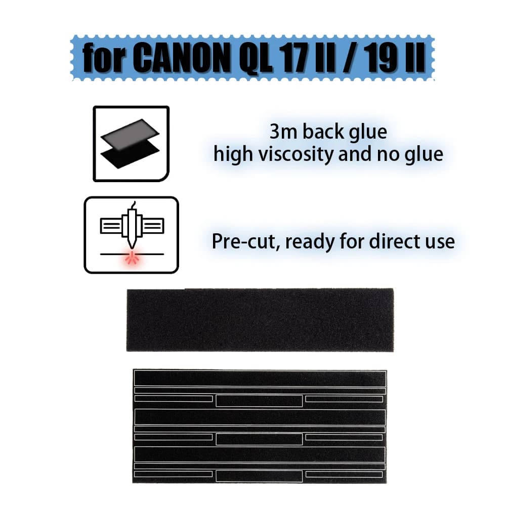 Light Leak Proof Sponge High Density Foam for Canon QL 17 II 19 II Self Adhesive Light Proof Camera Seal Foam Sponge