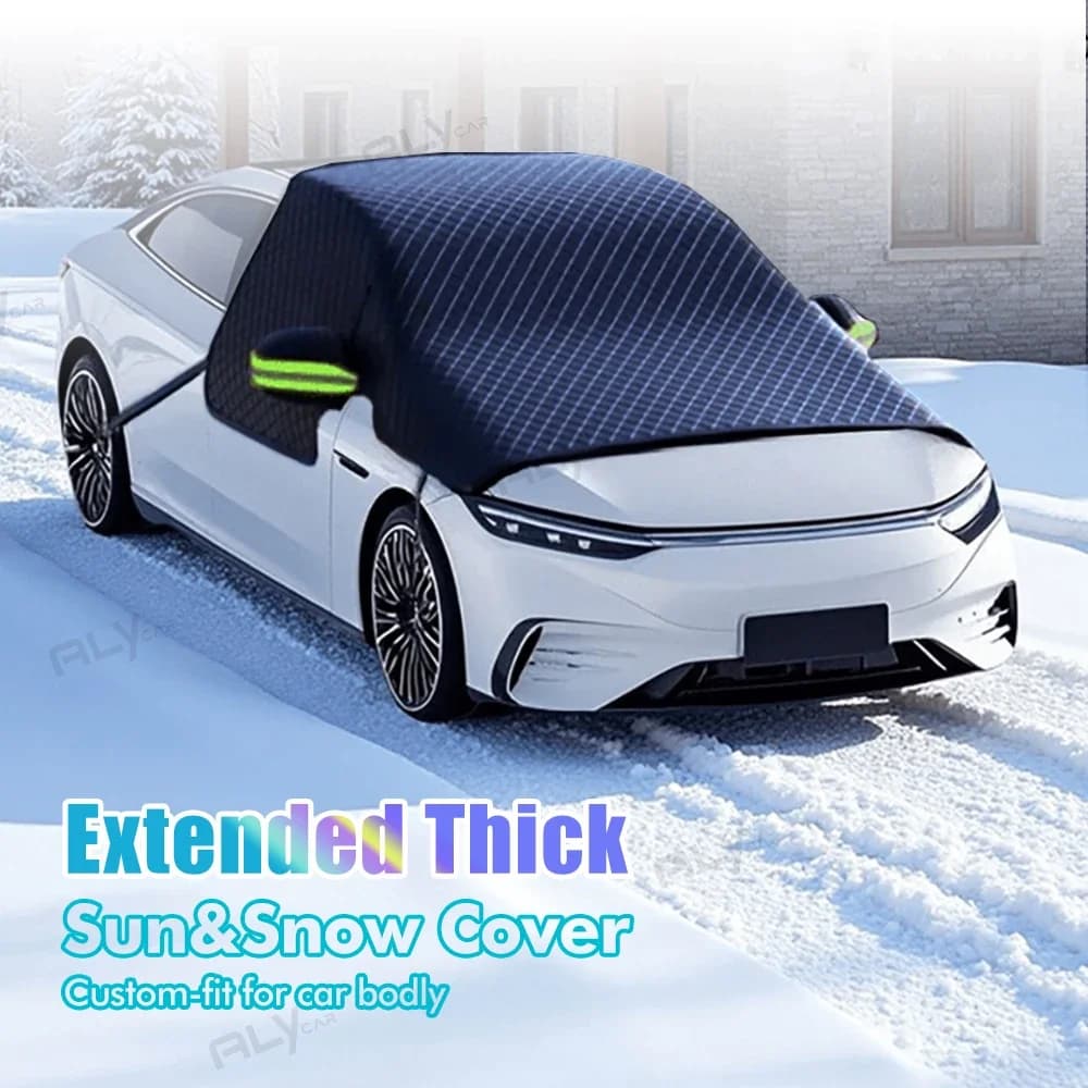 Copertura Antineve per Auto, Protezione Parabrezza Invernale Impermeabile, Parasole Anti-Ghiaccio e Anti-Brina per Auto