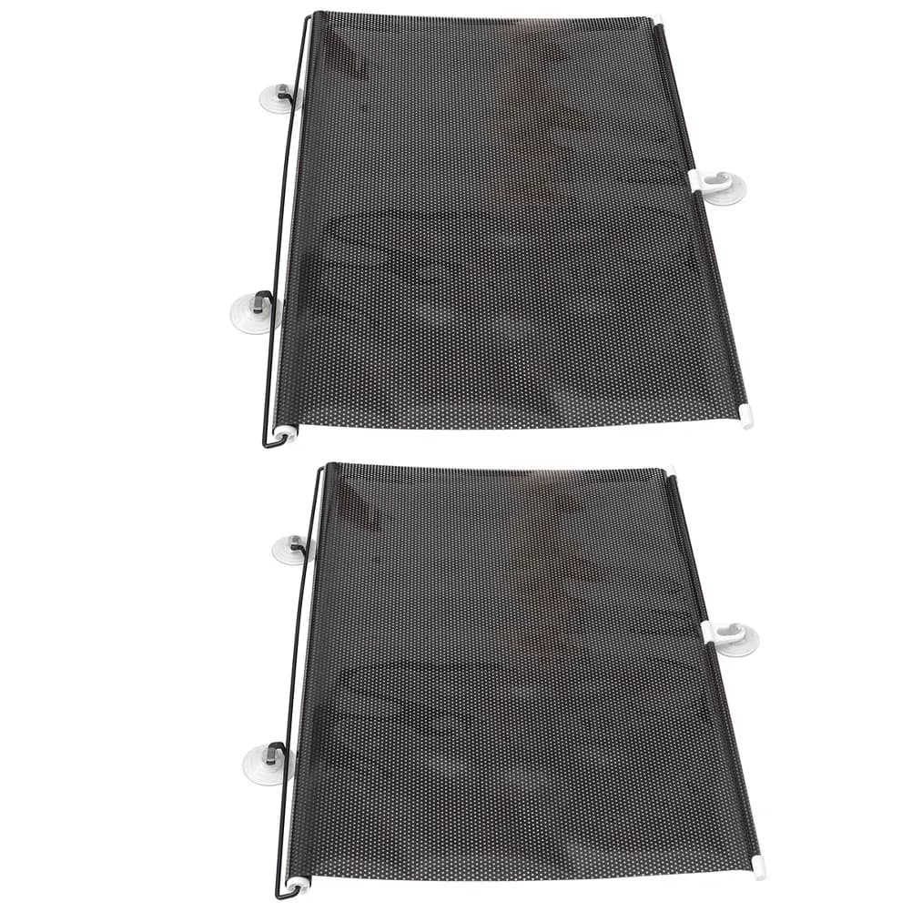 2 Pezzi Parasole a Ventosa Senza Foratura per Balcone, Oscurante e Blocca Calore/Luce, Facile Installazione, per Casa e Ufficio