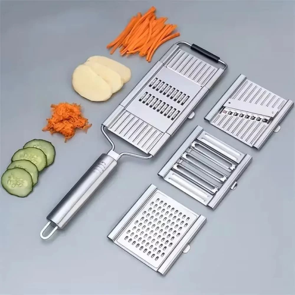 4 in1 affettatrice per verdure in acciaio inox trituratore taglierina multiuso affettatrice per verdure Set manuale frutta carota grattugia per patate
