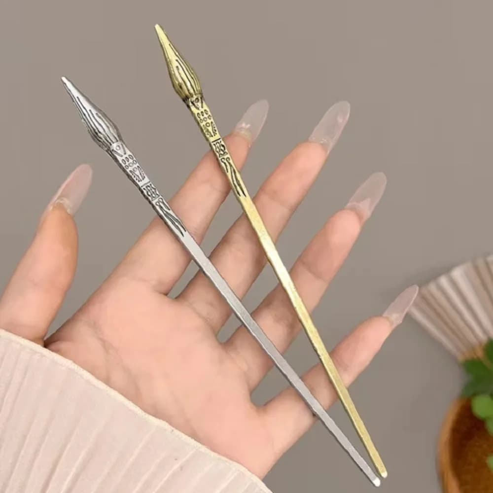 Forcina per capelli con motivo a freccia, clip a spirale moderna e minimalista per le donne, gioielli per capelli Zen Chic con tenuta sicura, updo quotidiano essenziale