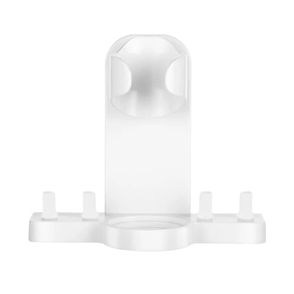 Self-adhesive wall brush holder compatible with Oral B electric toothbrush, space saving bathroom holders