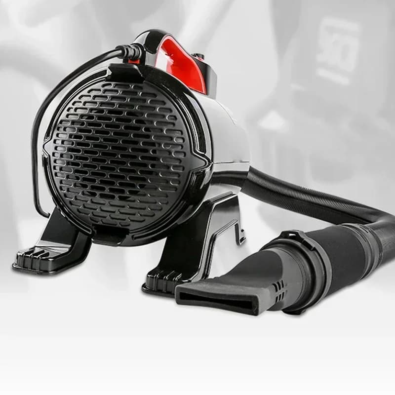 Negozio di bellezza per auto con ventilatore ad aria calda, negozio di lavaggio per asciugacapelli, asciugatrice per motori dedicata
