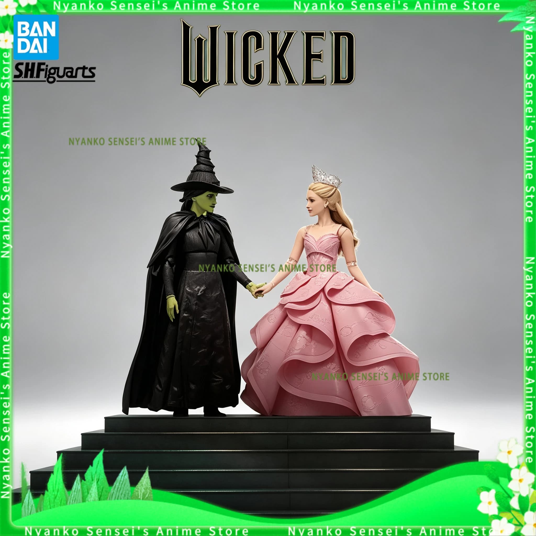 Disponibile Bandai SHF Wicked Glinda Elphaba S.H.Figuarts 15CM Action Figure Anime Giocattoli di Tendenza Modellini da Collezione Regalo