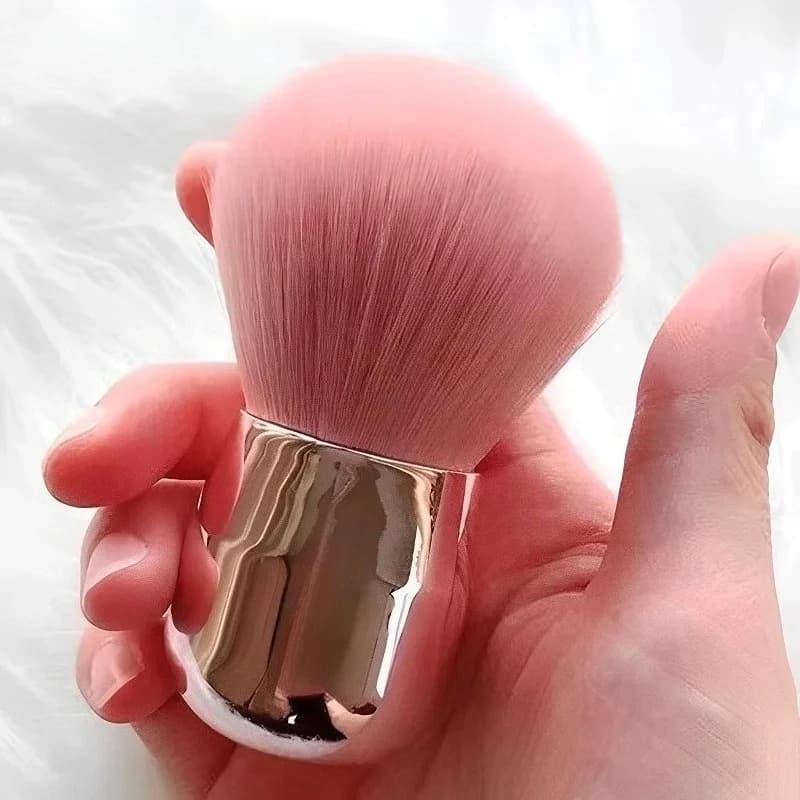Pennello Professionale per Nail Art a Forma di Fungo, Rotondo, per Gel, Pulizia Polvere, Trucco, Accessori e Strumenti per Manicure