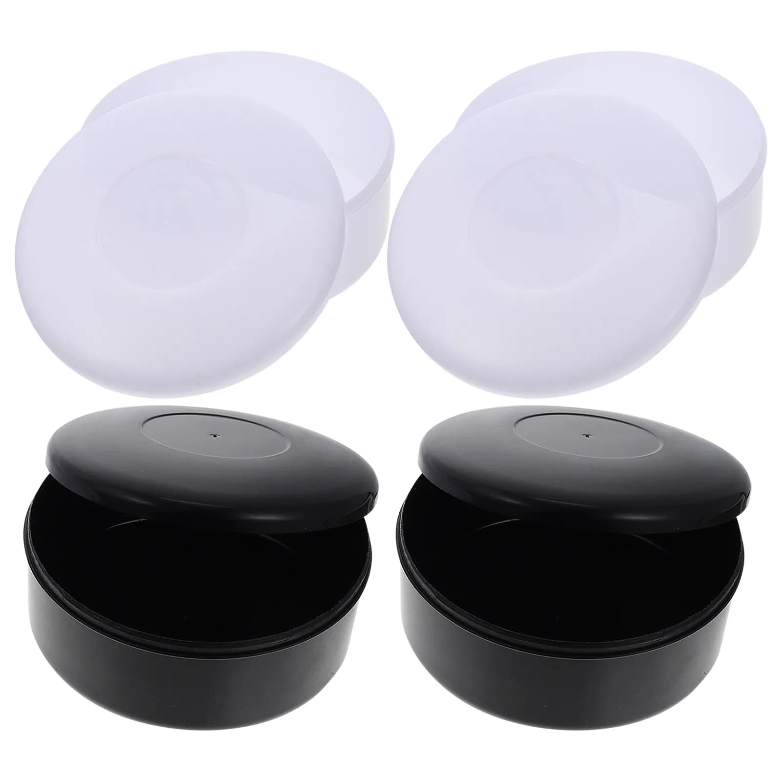 Contenitore per Pezzi degli Scacchi in Plastica, Scatola con Coperchio per Scacchi Bianchi e Neri, Porta Pezzi Compatto e Leggero, Set da Gioco per Principianti