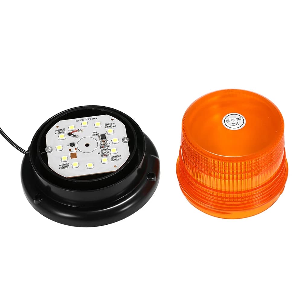 Luce stroboscopica a LED di emergenza con base magnetica per camion, veicoli, scuolabus, luci di segnalazione di emergenza