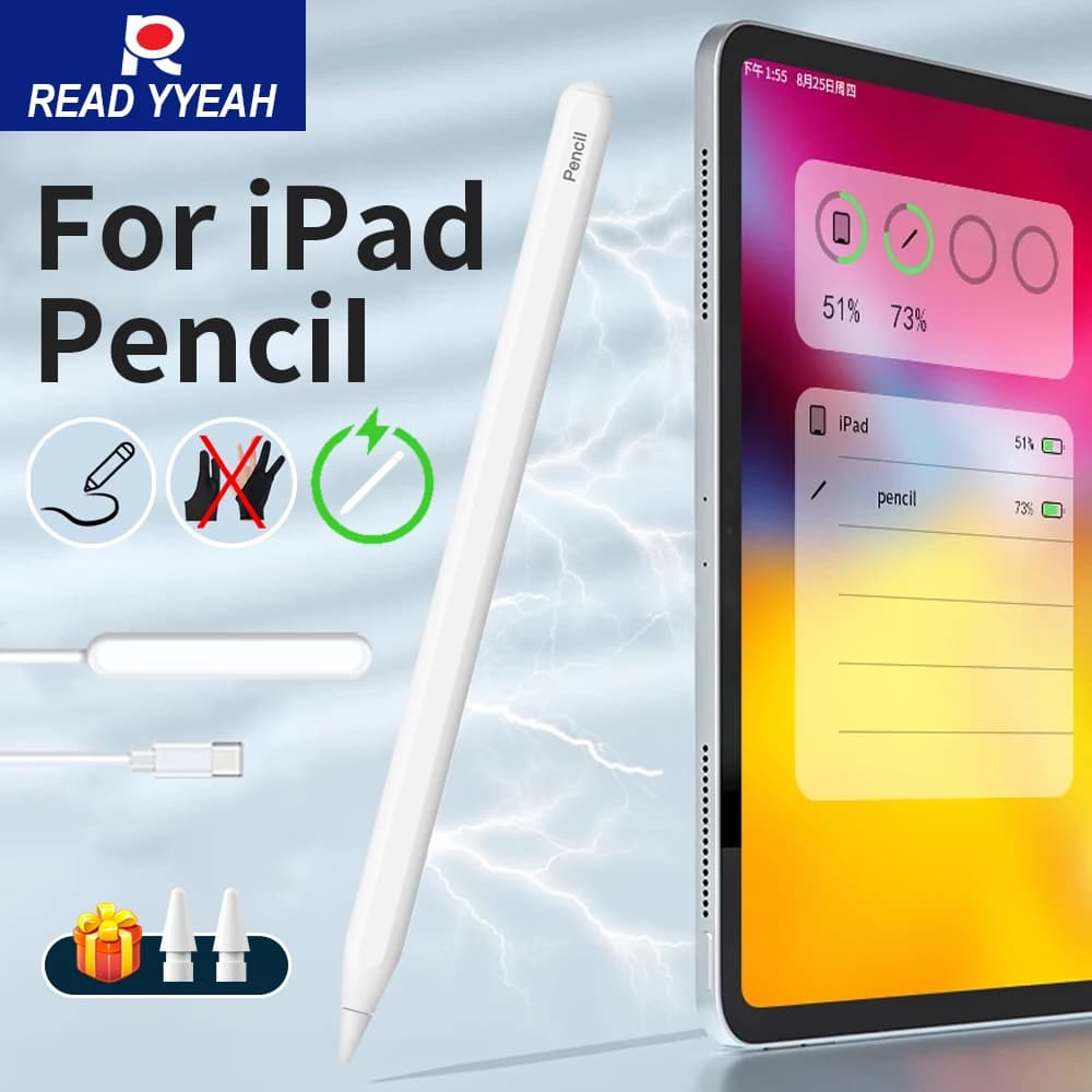Nuova penna stilo per Apple Pencil 2 ricarica wireless palmo rifiuto per iPad Air 4 5 Pro 11 12.9 Mini 6 accessori iPad Pencil