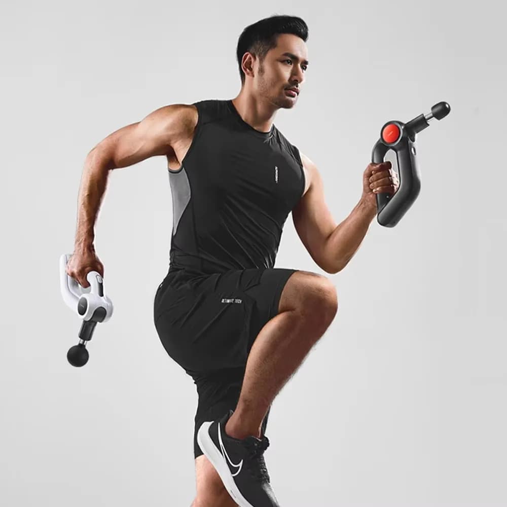 Professional Percussion Massage Gun Deep with Vibration, Heat and Cold for Face and Body