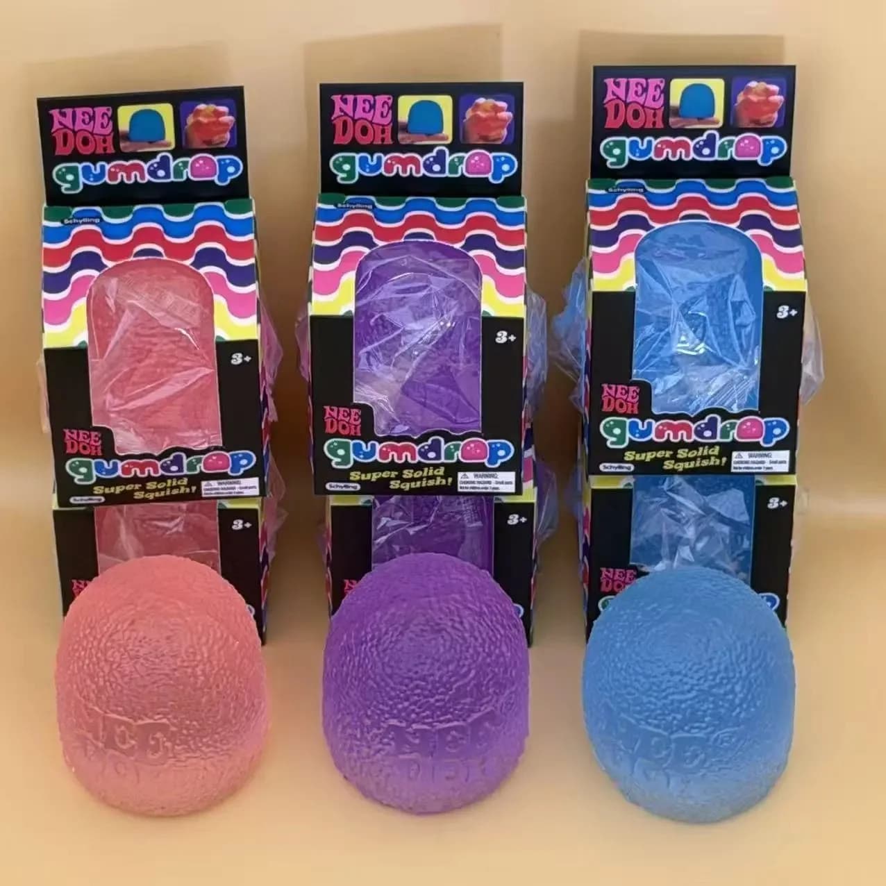 Hot 2026 Schylling Nice Cube& Mini Candy Blind Box Maltose Rainbow Slow Grip Ball Sensory Fidget Toy Stress Relief Party Favors