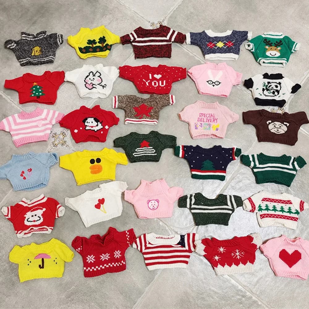 Maglione per Bambola OB11 BJD 30cm, Accessori per Bambola Lalafanfan, Grazioso Outfit Lavorato a Maglia, Vestiti per Mini Bambola Cane