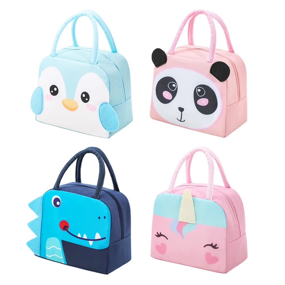3D Bento Bag Cute Animated Cartoon Bag Lunch Bag Insulating Bag Lunch Bag Canvas Ice Bag