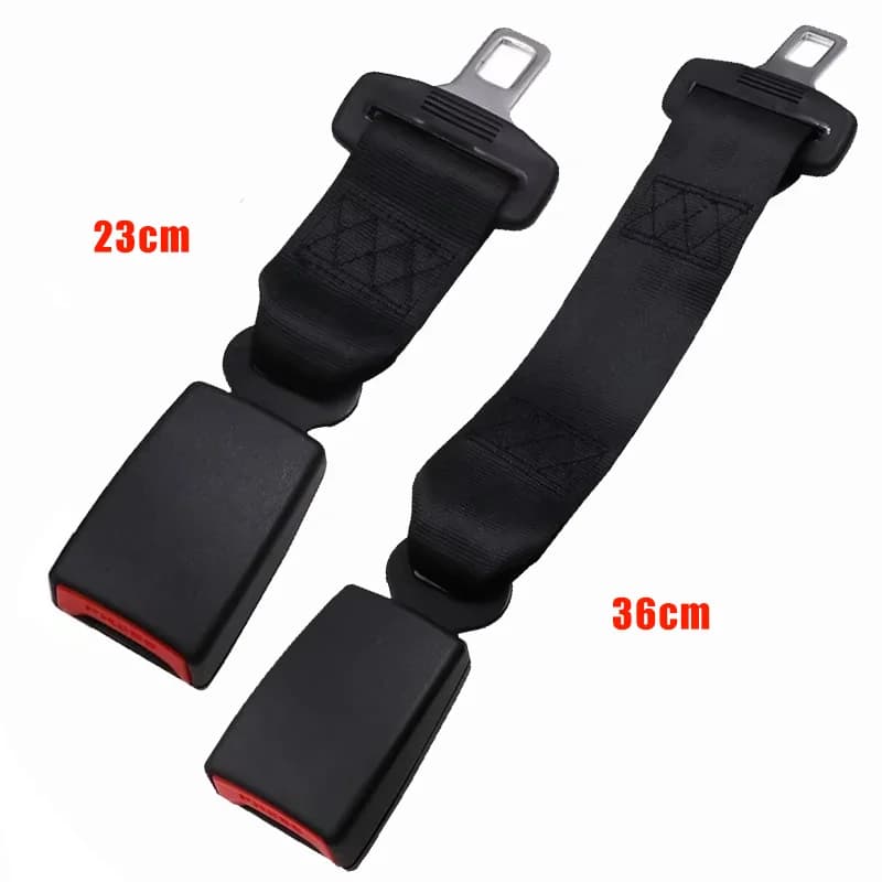 Car Seat Belt Extension Clip Extended Length Seat Belt Buckle Compatible with 20-22mm Tongue Adapters Universal Car Accessories