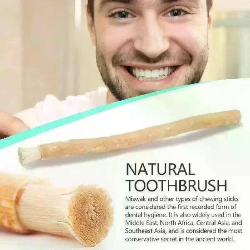 [New] 1Pcs Portable Natural Miswak Toothbrush Traditional Teeth Whitener & Manual Tooth Care Stick For Travel