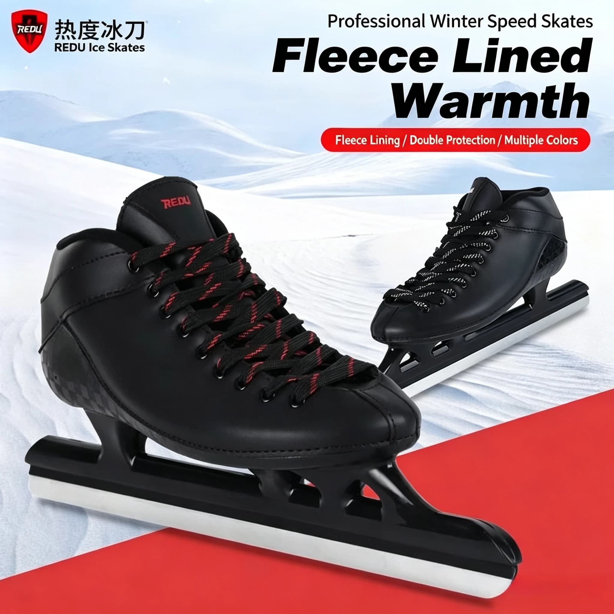 Comfort Warm Long & Short Track Speed Ice Skates Unisex Children Adults Speed Ice Skating Shoes Ice Skating Training IceBoots