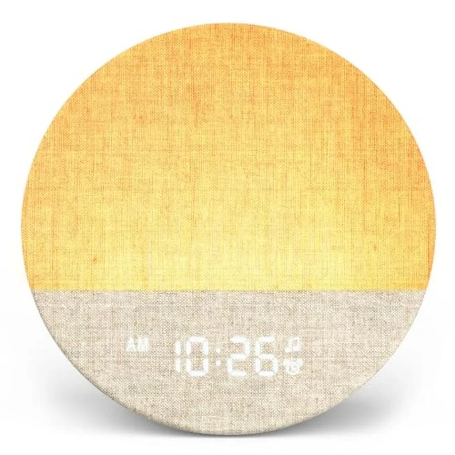 Sunrise 1 - Sveglia con Simulazione dell'Alba, Macchina del Suono per il Sonno, Routine di Sonno Personalizzabili, Luce Notturna Dimmerabile, 29 Suoni Rilassanti