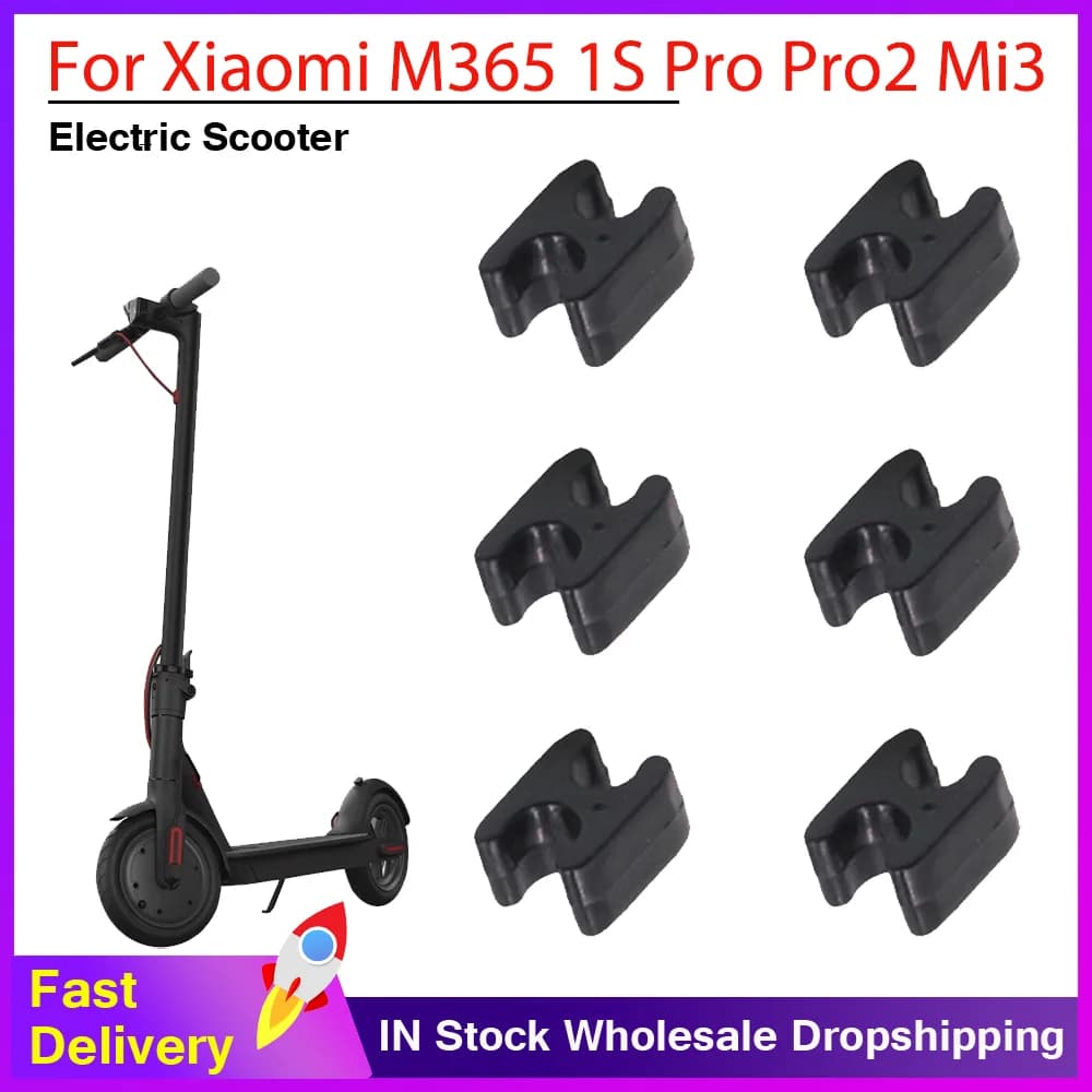 Clip per cavo 1/2/6 pezzi per Xiaomi M365 1S Pro Pro2 Mi3 Organizzatore di cavi per scooter elettrico - Morsetto di gestione della linea dati