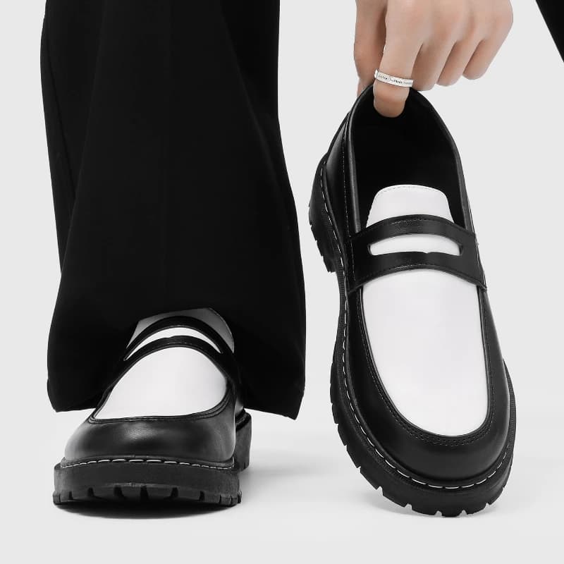 Classic Formal Shoes Man Casual Loafers Men High Quality Social Leather Shoes Slip On Business Dress Man Leather Shoes Big Size