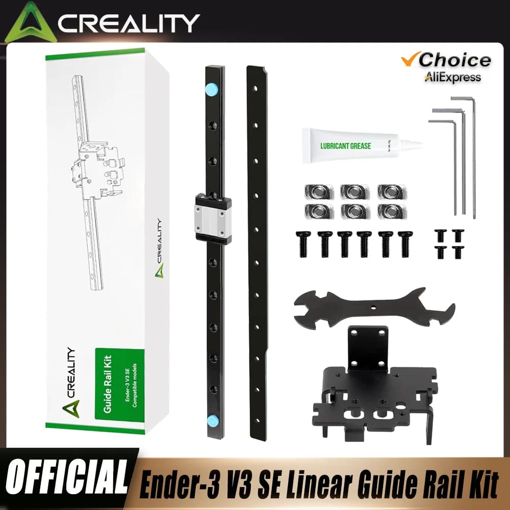 Creality Kit guida lineare Ender 3 V3 SE di aggiornamento ufficiale, MGN12 Stampa ad alta precisione Lunghezza guida scorrevole da 280 mm Parti della stampante 3D