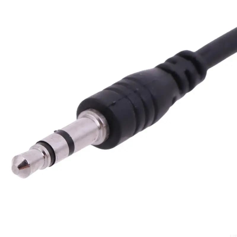 E1PF 2.5mm Female to 3.5mm Male Stereo Cable Gold Plated Aux Extension Cable for Headphone Laptop Phone 20cm/7.9''