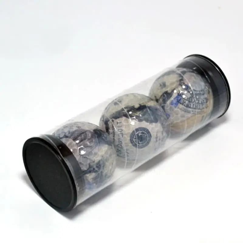 31BE 4Pcs Golfs Ball Container Small Display Tubes Portable Ball Case Golf Barrels Clear Tube Carrying Case Plastic Tubes