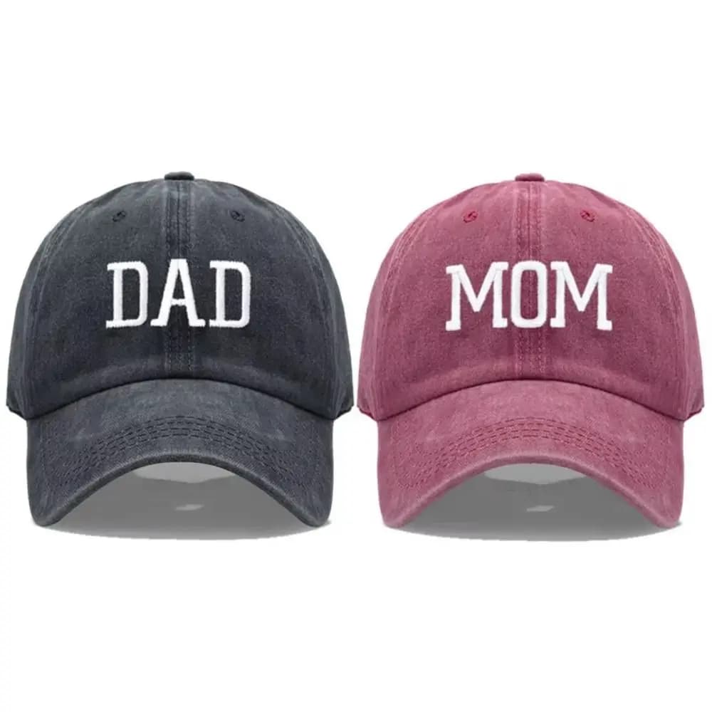 Casual Creative Dad and Mom Baseball Cap Cotton Denim Sunscreen Hat Duckbill Hat Hip Hop Sunshade Hat Summer