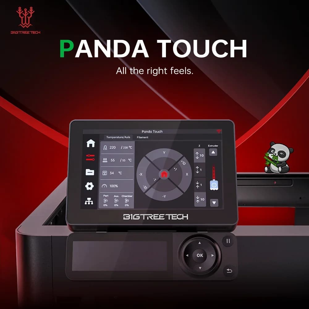 BIGTREETECH Panda Touch Screen 5'' Display for Bambu Lab X1 P1 Plug&Play Custom UX&UI Multi-Printer Wireless Control 3D Printer