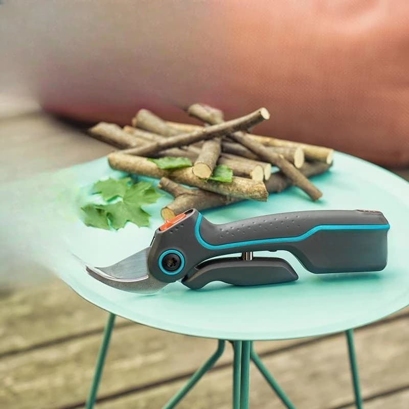 Electric watering for gardening branches, electric shears for pruning garden fruit trees