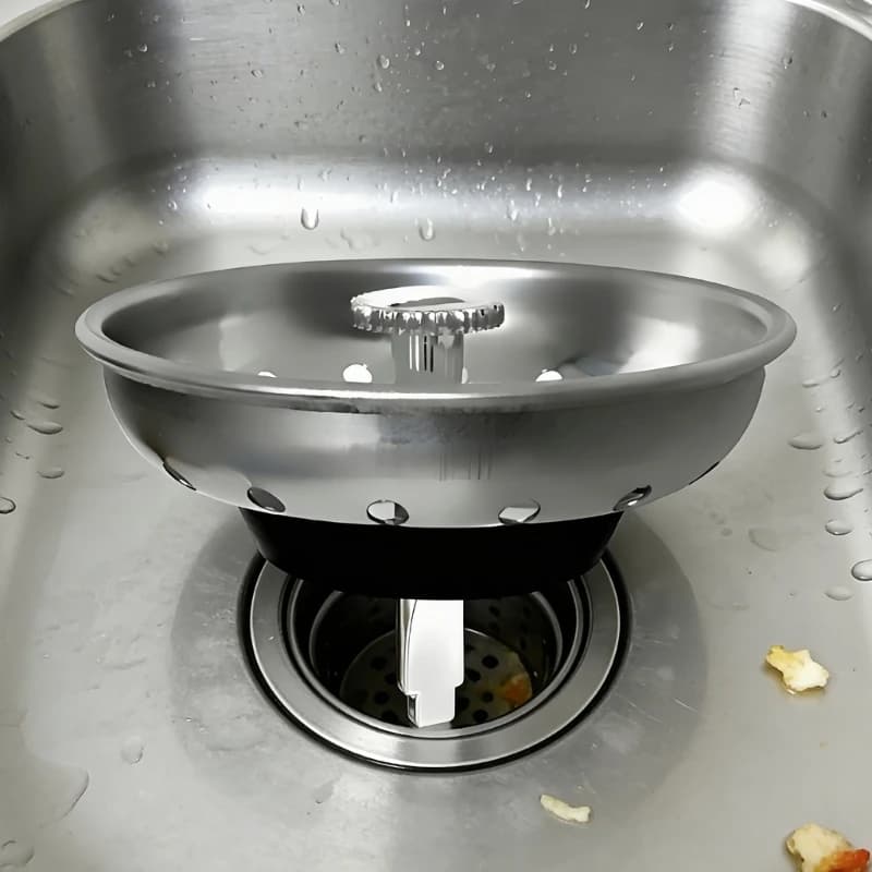 2 pezzi filtro per lavello da cucina tappo scarico tappo scarico scarico in acciaio inossidabile filtro per e