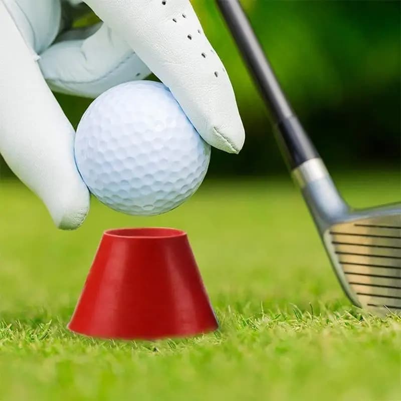 M5TC Durevolezza T-shirt da golf in gomma Supporto per con pallina da golfista T-shirt da pratica per tappetino da golf per