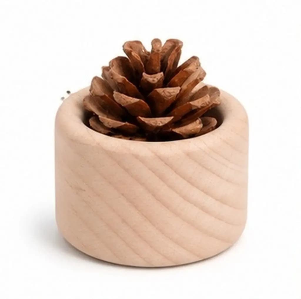 4Pcs Wooden Essential Oil Diffusers Cylindrical Minimalist Natural Air Fresheners for Home Office Bedroom Yoga Room Portable