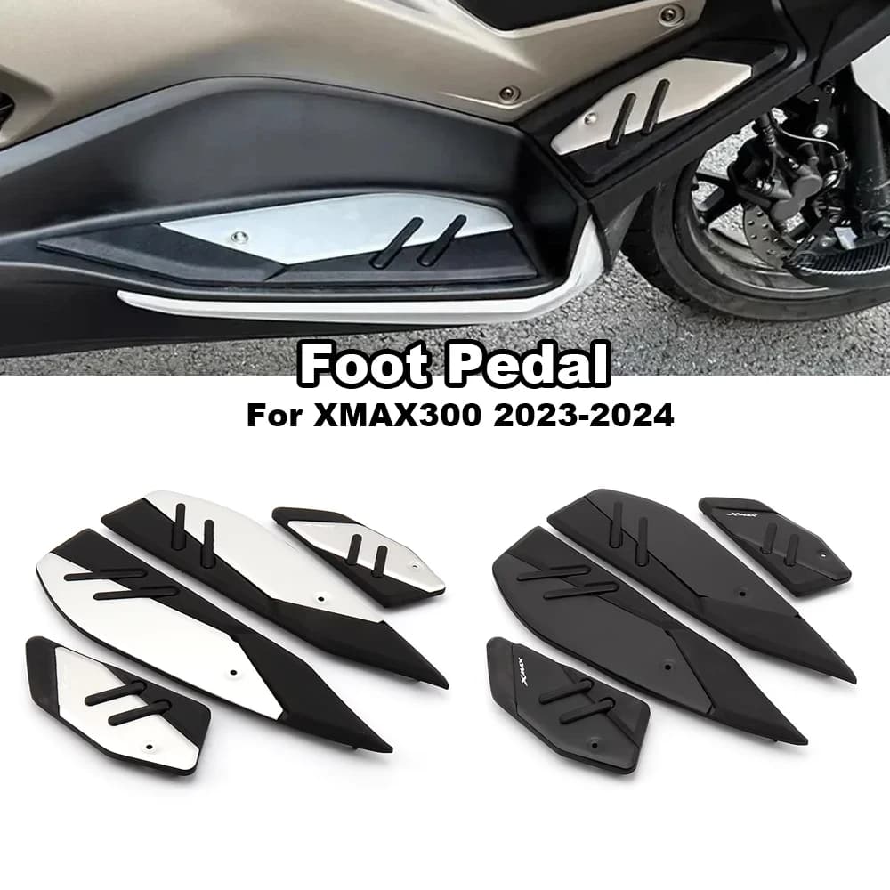 Per YAMAHA XMAX300 X-max 300 2023 2024 NUOVI Accessori Moto passeggero Posteriore Pedane Pedana Pedali Poggiapiedi