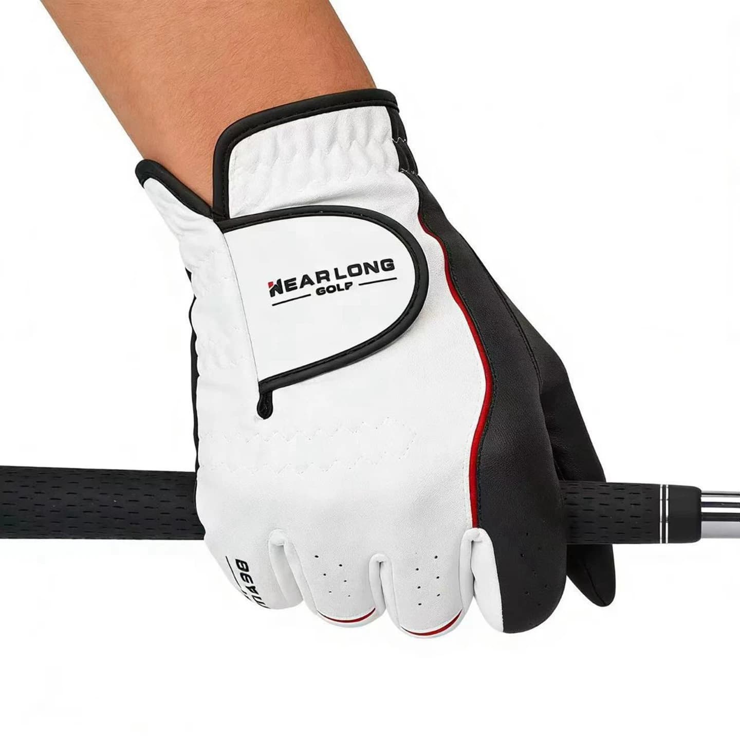 Golf PU Leather Anti-Slip Gloves Soft Breathable Wear-Resistant Left Hand Outdoor Sports Golf Ball Gloves Golf Accessoires
