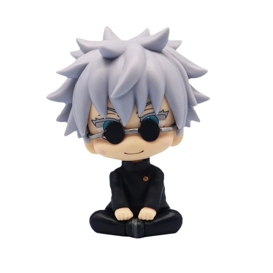 Statuette Mini da 10cm di Jujutsu Kaisen, Figurine di Satoru Gojo e Geto Suguru, Modelli Anime in Versione Q, Giocattoli da Collezione in PVC