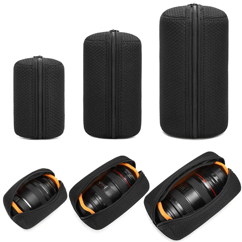 Camera Lens Bag - Portable Lens Bag - Suitable for Canon, Nikon, Sony, Fujifilm and Other Single-Lens Reflex Camera Lenses
