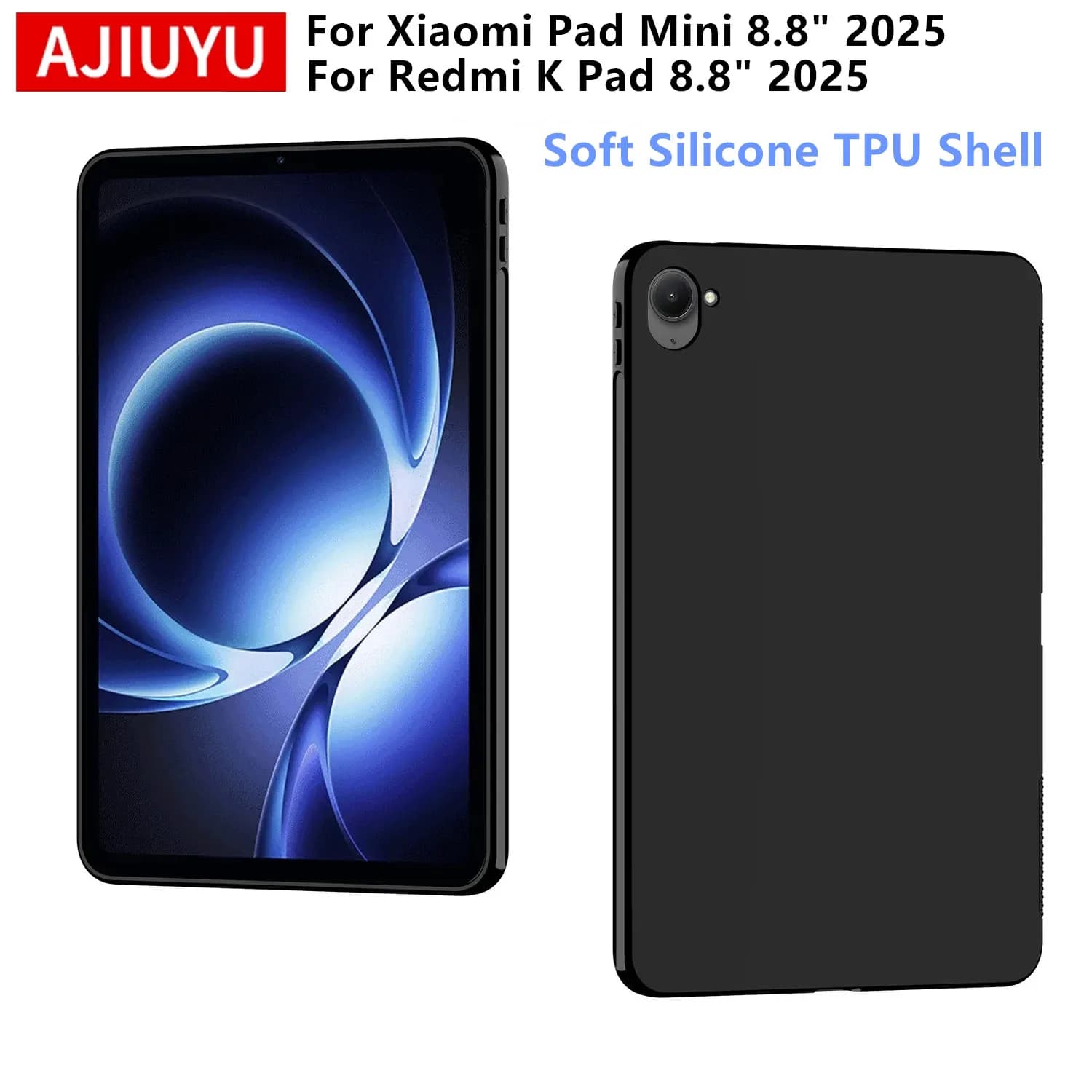 Custodia Morbida in Silicone TPU per Xiaomi Redmi K Pad 8.8 pollici 2025 - Cover Posteriore per Tablet Redmi K Pad 8.8"