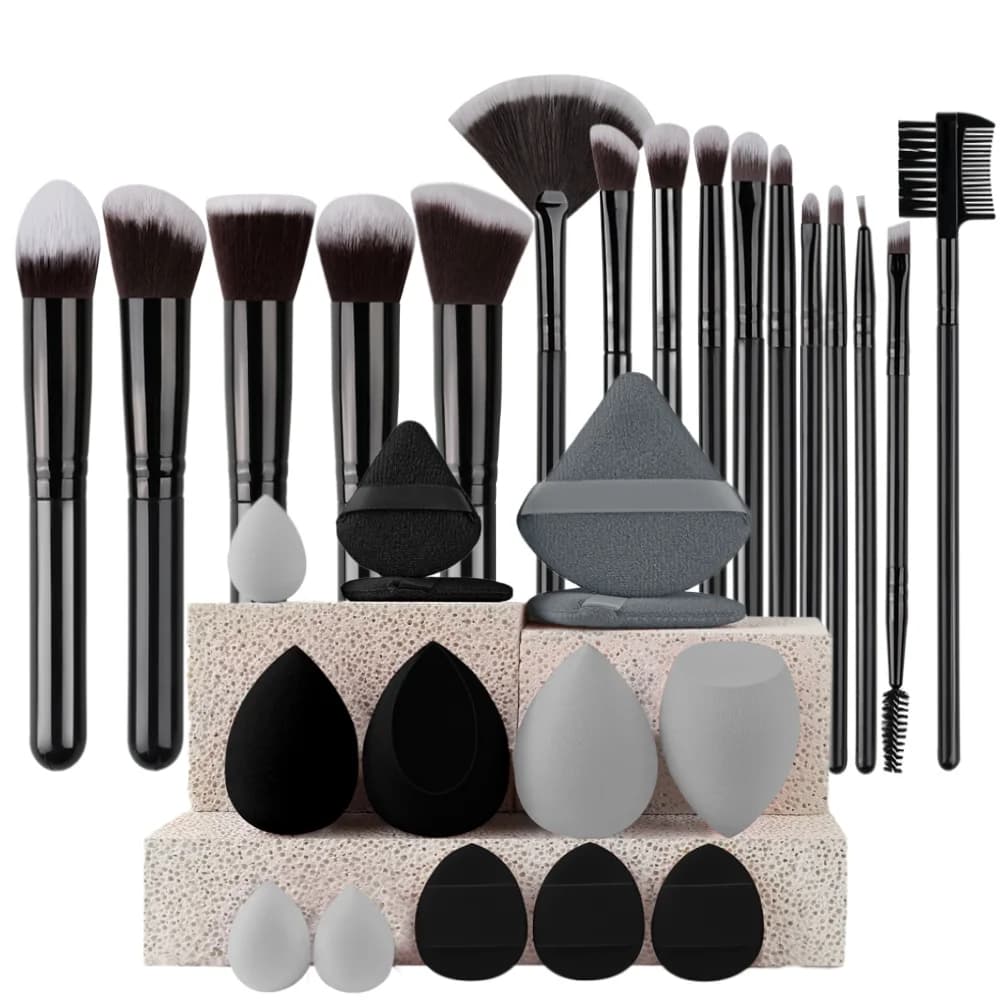 NEW 16PCS Professional Makeup Brush Set Soft Fluffy Eyeshadow Foundation Concealer Blending Blush Brush Kabuki Women Beauty Tool