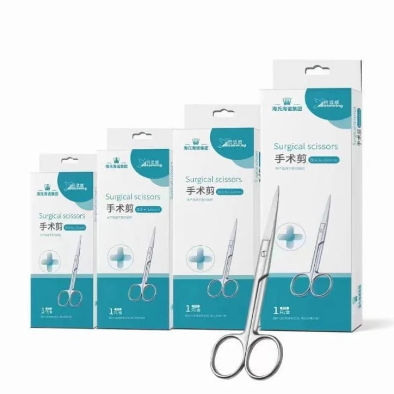Hai's Hainuo Bestway Forbici mediche Pinzette chirurgiche Testa curva dritta Acciaio inossidabile per uso domestico Nu