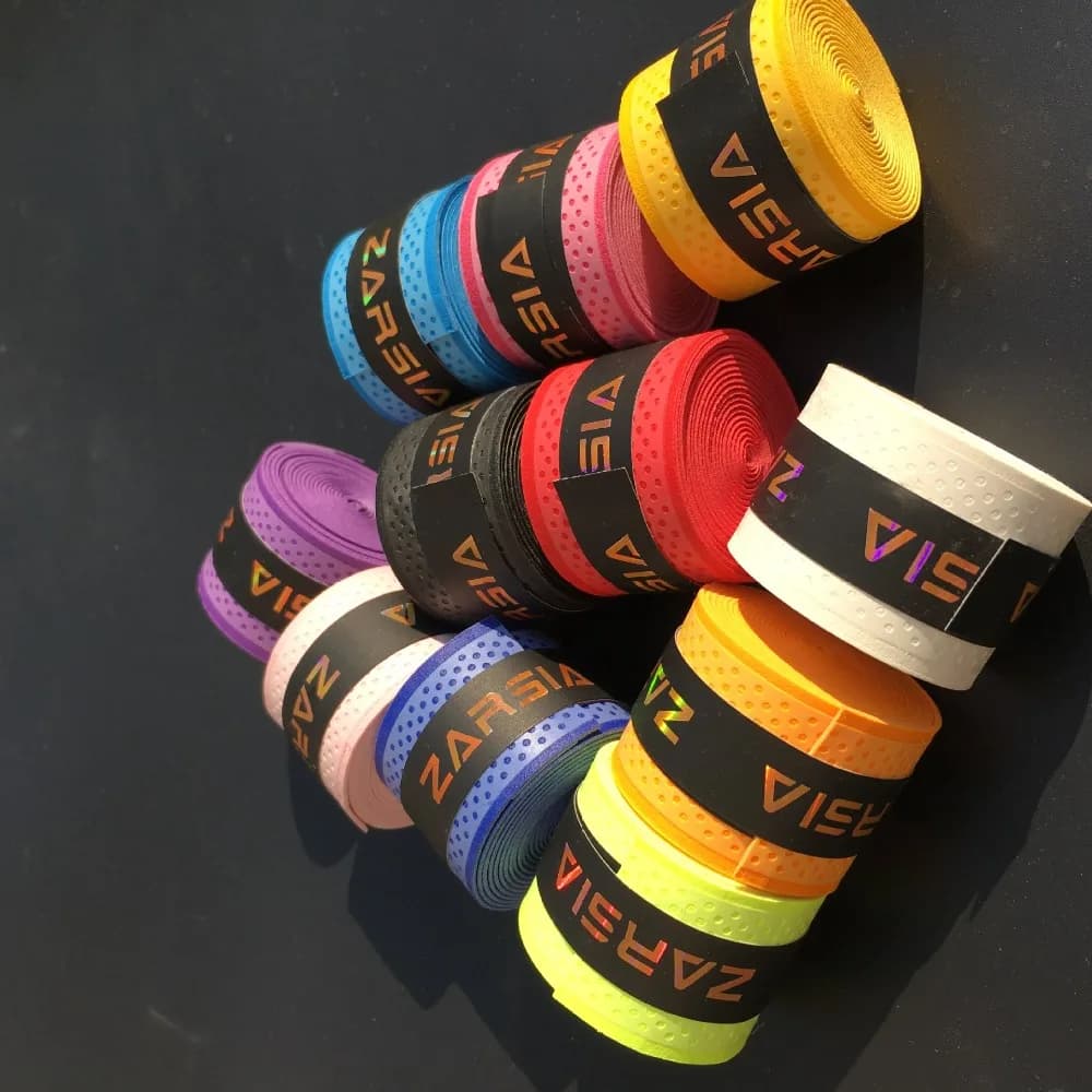Nastro Elastico Adesivo per Racchette da Pesca e Badminton, Assorbe il Sudore, Traspirante