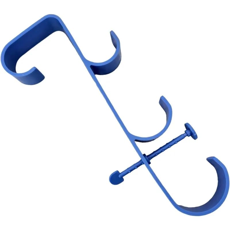 4pcs Poolside Pool Leaf Skimmer Net Holder Ground Pool Poles Hanger Stable Swimming Hanger for Telescopic Skimmer Ground Poles