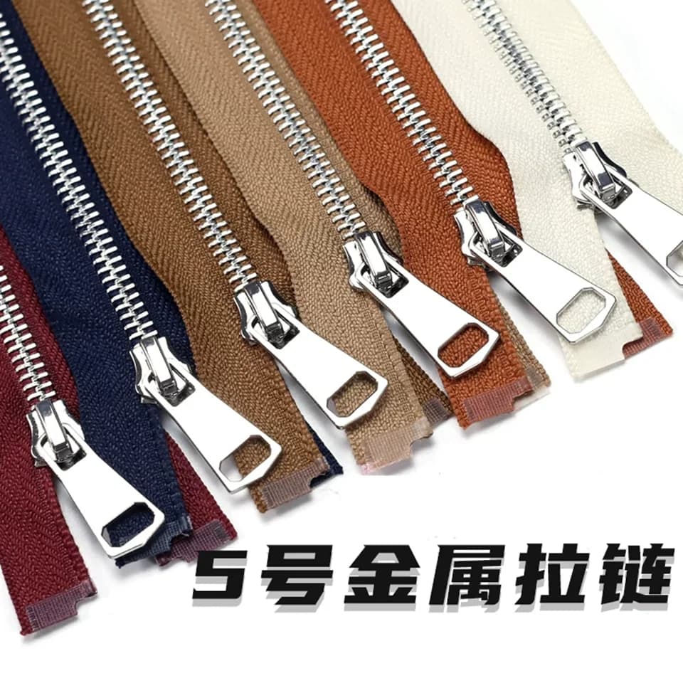Titanium alloy single zipper zipper lock clothes placket down jacket jacket accessories accessories