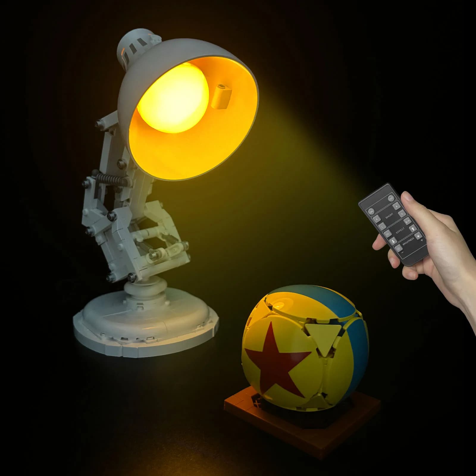 LYBMTWF Set di luci a LED 21357 Adatto per Luxo Jr. Building Blocks Mattoni Lampada fai da te Giocattoli (modello non incluso)