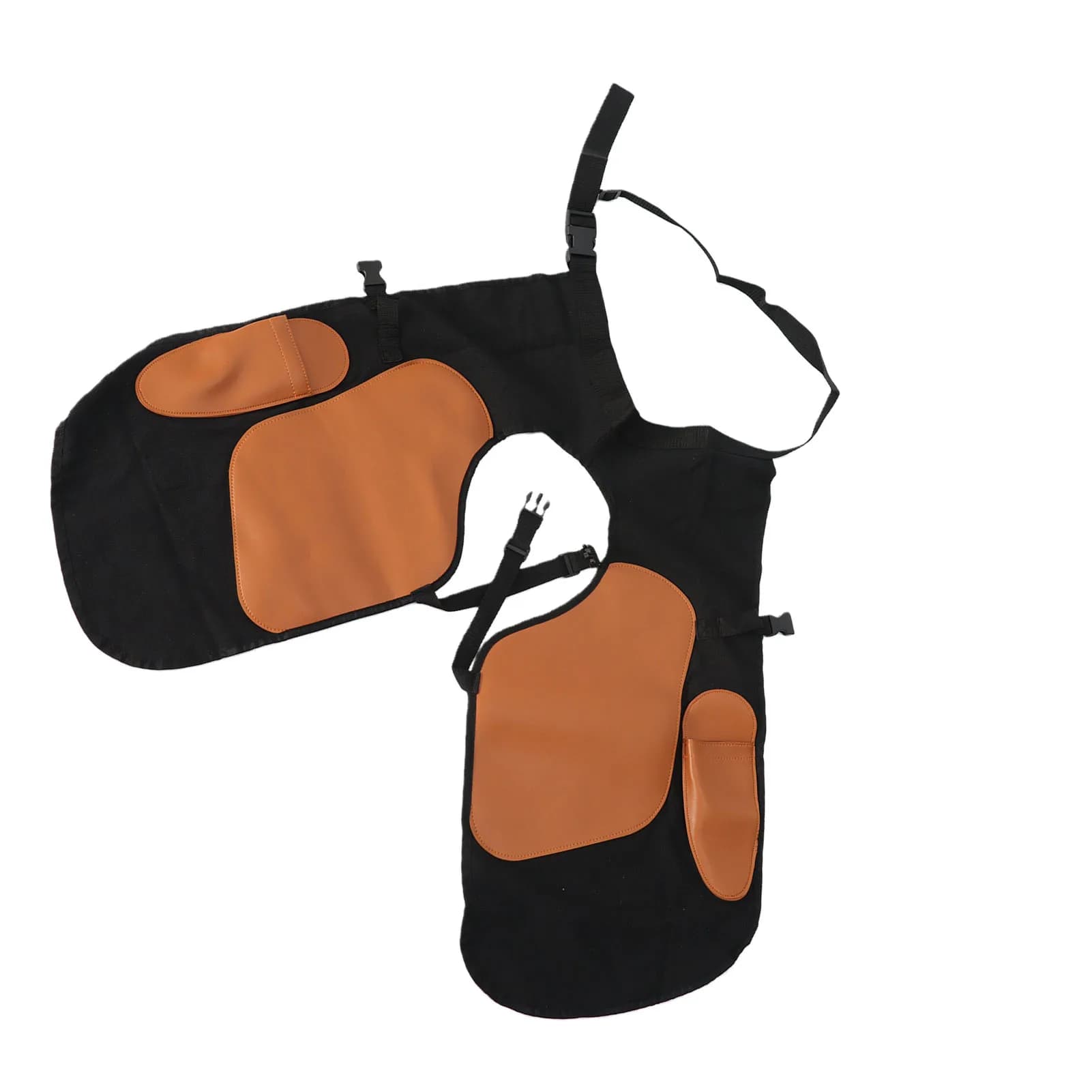 Farrier Apron with Adjustable Belt Leg Straps for Horse Shoeing Hoof Trimming Canvas Synthetic Leather Equine Farrier Apron
