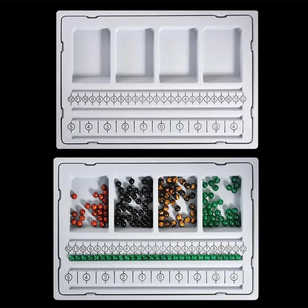 Bead Design Board DIY Jewelry Making Tray Flocked Bead Organizer Board for Necklace And Bracelet Beads Sorting And Stringing