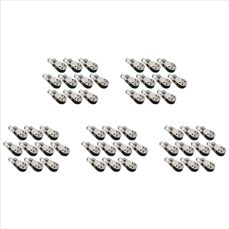 50 pezzi puleggia per barche marine blocchi corda in acciaio inossidabile 316 kit carrello di ancoraggio per canoa kayak occhi in nylon accessori per barche-B60B